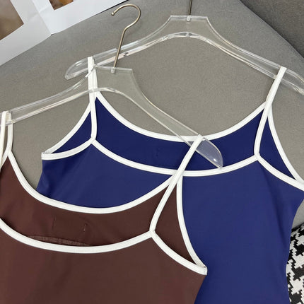 MIUMIU COTTON SPAGHETTI STRAP TOP 269080