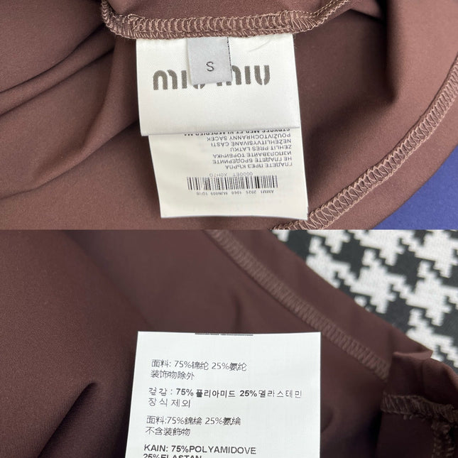 MIUMIU COTTON SPAGHETTI STRAP TOP 269080