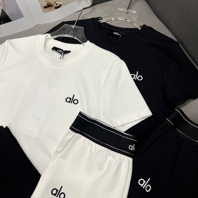 T SHIRT AND WIDE LEG PANTS SET 4 WAY STRETCH FABRIC 266707