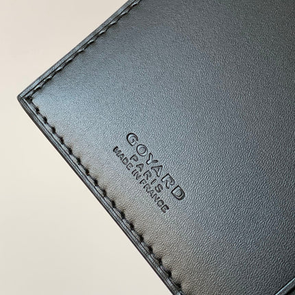 RICHELIEU CHECKBOOK WALLET 19 IN BROWN GOYARDINE CANVAS AND CALFSKIN