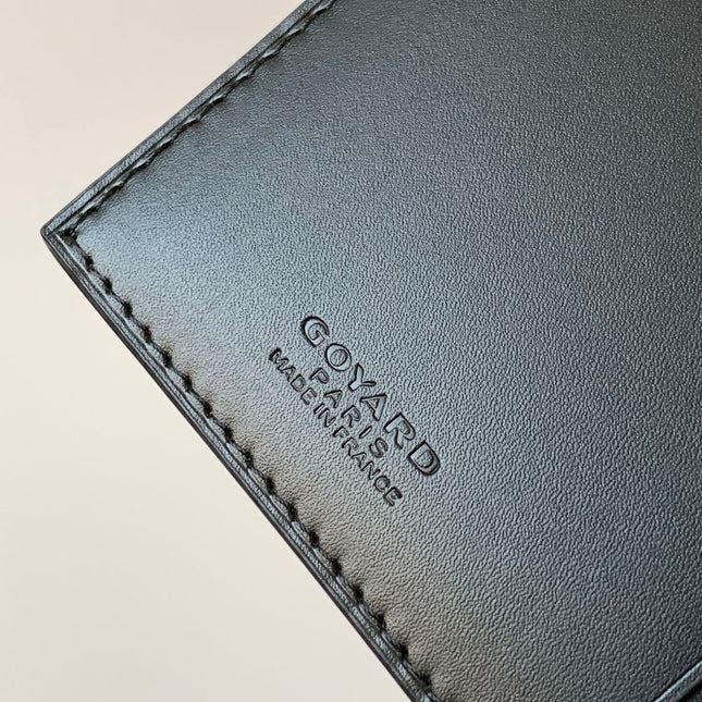 RICHELIEU CHECKBOOK WALLET 19 IN BROWN GOYARDINE CANVAS AND CALFSKIN