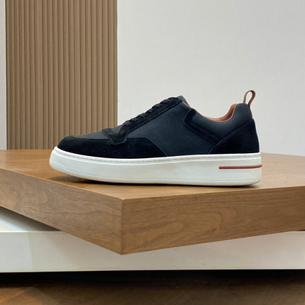 LP NEWPORT WALK SNEAKERS BLACK AND ANCHOR SUEDE