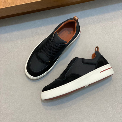 LP NEWPORT WALK SNEAKERS BLACK AND ANCHOR SUEDE