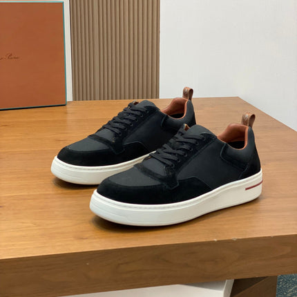 LP NEWPORT WALK SNEAKERS BLACK AND ANCHOR SUEDE