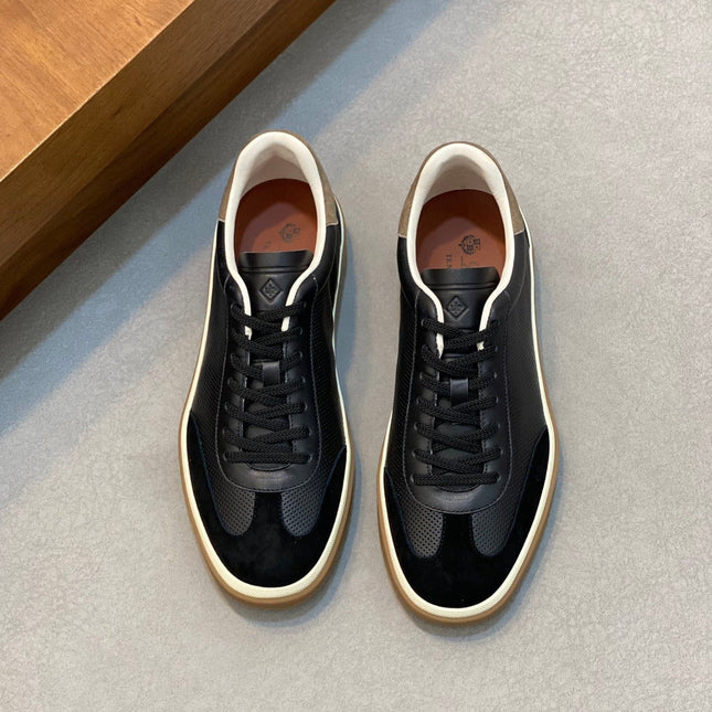 LP 360 TENNIS WALK SNEAKERS BLACK MESH CALFSKIN