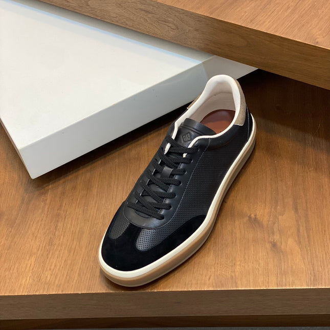 LP 360 TENNIS WALK SNEAKERS BLACK MESH CALFSKIN