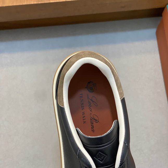 LP 360 TENNIS WALK SNEAKERS BLACK MESH CALFSKIN