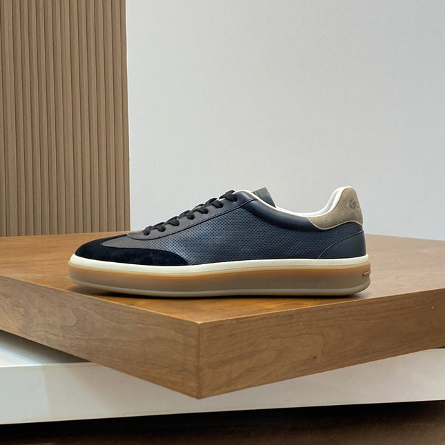 LP 360 TENNIS WALK SNEAKERS BLACK MESH CALFSKIN