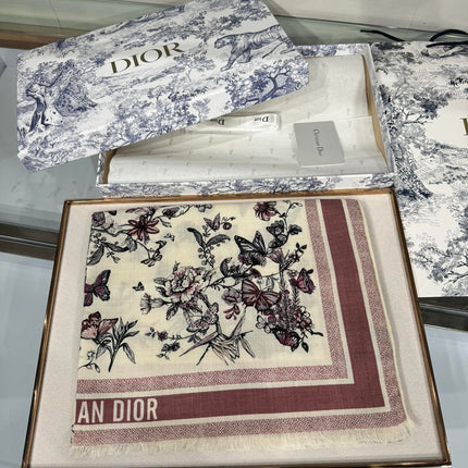 SCARF 180 CM IN COLORFUL CASHMERE AND SILK 408421