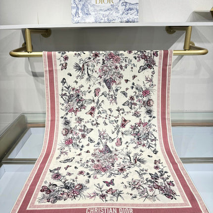 SCARF 180 CM IN COLORFUL CASHMERE AND SILK 408421