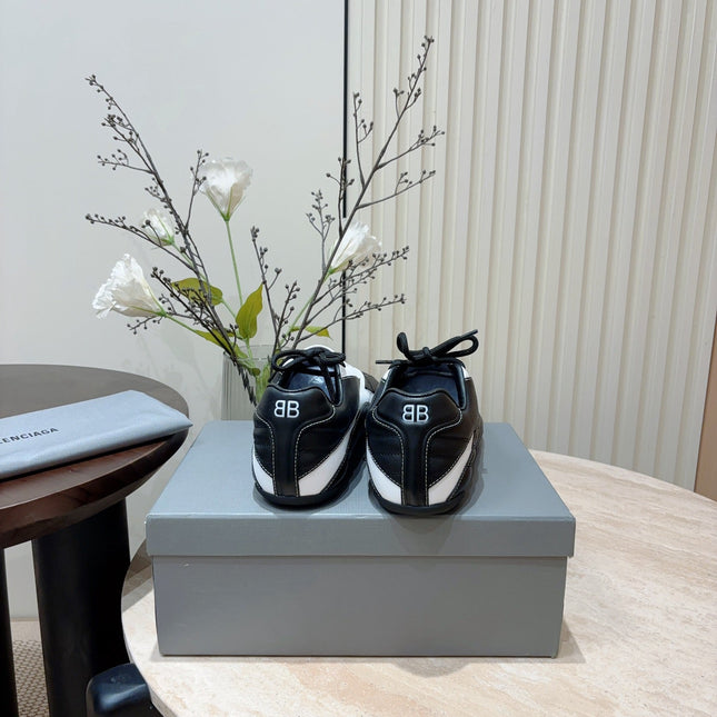 SOCCER SNEAKER IN BLACK MIX WHITE QUILTED LAMBSKIN