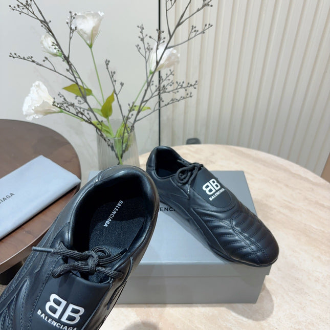 SOCCER SNEAKER IN BLACK QUILTED LAMBSKIN