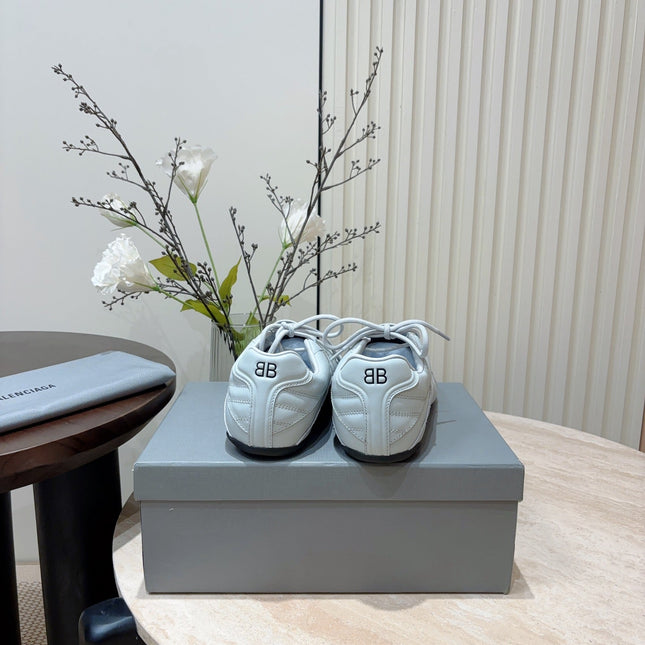 SOCCER SNEAKER IN WHITE QUILTED LAMBSKIN