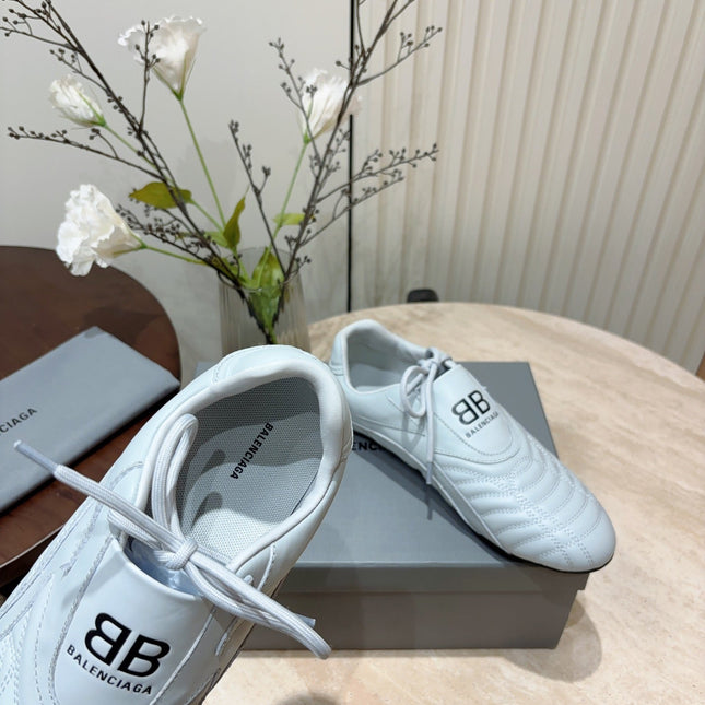 SOCCER SNEAKER IN WHITE QUILTED LAMBSKIN