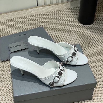 CAGOLE HIGH MULES IN WHITE OIL-WAX SHEEPSKIN