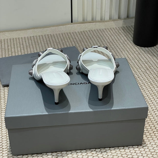 CAGOLE HIGH MULES IN WHITE OIL-WAX SHEEPSKIN