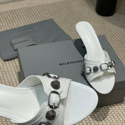 CAGOLE HIGH MULES IN WHITE OIL-WAX SHEEPSKIN