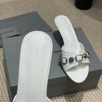 CAGOLE HIGH MULES IN WHITE OIL-WAX SHEEPSKIN