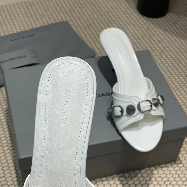 CAGOLE HIGH MULES IN WHITE OIL-WAX SHEEPSKIN