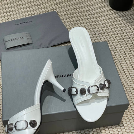 CAGOLE HIGH MULES IN WHITE OIL-WAX SHEEPSKIN