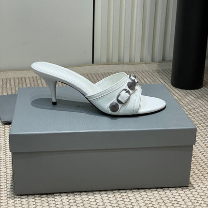 CAGOLE HIGH MULES IN WHITE OIL-WAX SHEEPSKIN