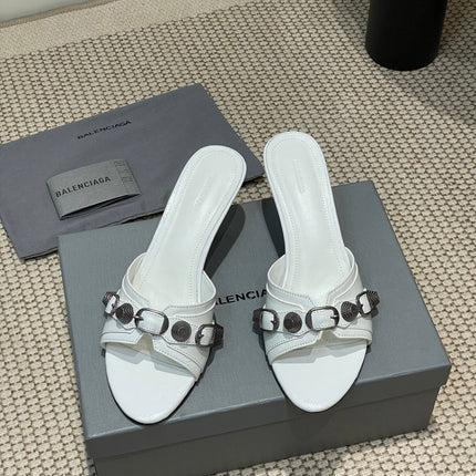 CAGOLE HIGH MULES IN WHITE OIL-WAX SHEEPSKIN