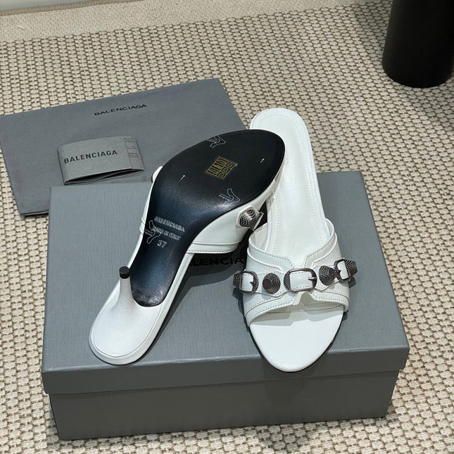 CAGOLE HIGH MULES IN WHITE OIL-WAX SHEEPSKIN