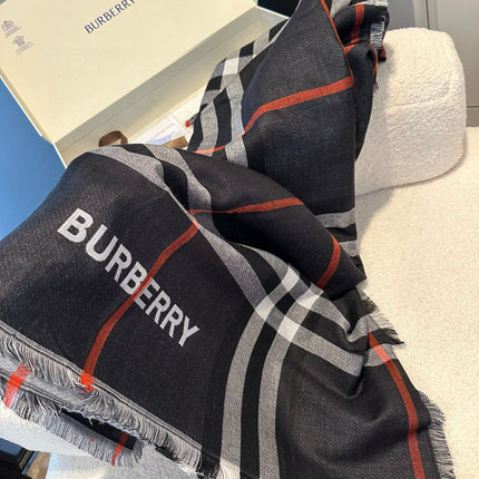 BBR SCARF 220 CM IN WOOL MIX SILK 490014