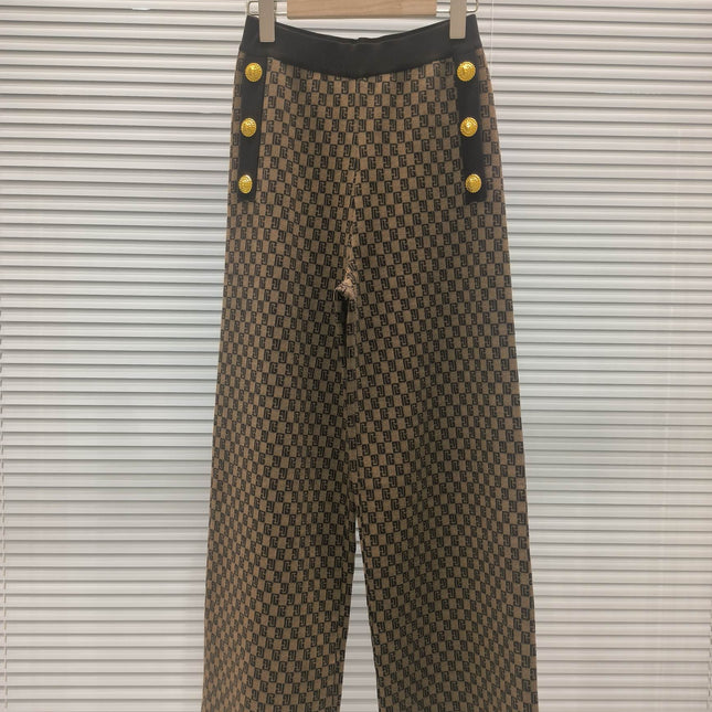 BALMAIN TOP AND STRAIGHT-LEG PANTS SET 24233 STYLE 2