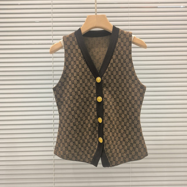 BALMAIN TOP AND STRAIGHT-LEG PANTS SET 24233 STYLE 2