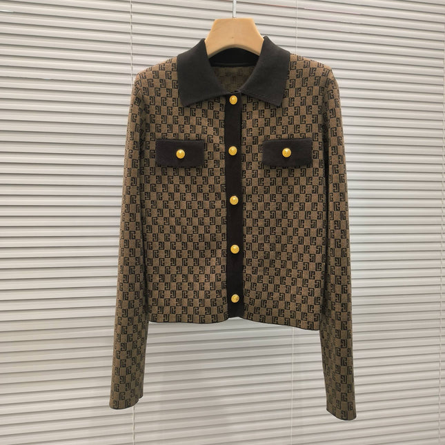 BALMAIN TOP AND STRAIGHT-LEG PANTS SET 24310 STYLE 2