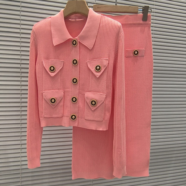 BALMAIN TOP AND SKIRT SET 25006/25007 STYLE 1