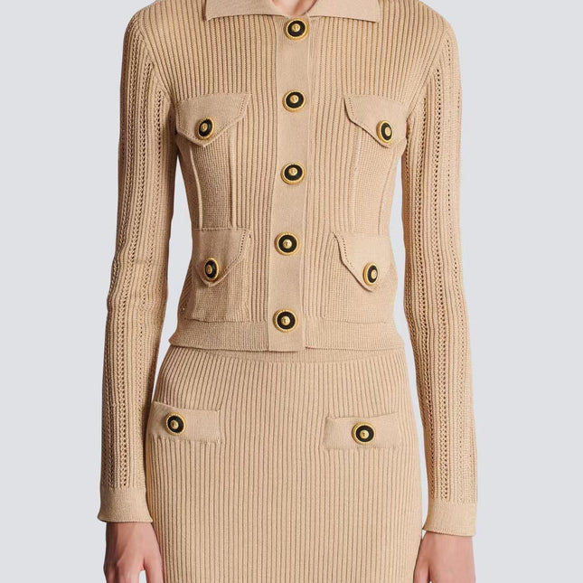 BALMAIN TOP AND SKIRT SET 25006/25007 STYLE 2