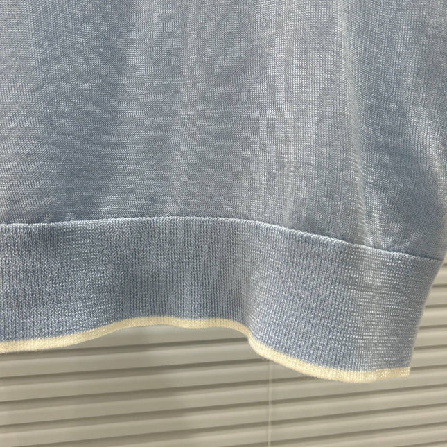 BALMAIN SHORT-SLEEVE KNIT TOP 25203