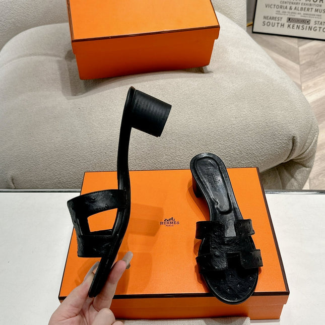 0ASIS SANDAL BLACK CALFSKIN SPECIAL