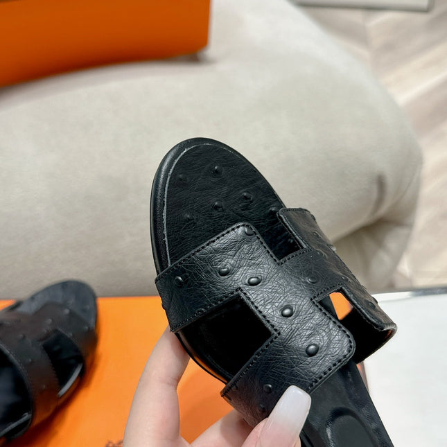 0ASIS SANDAL BLACK CALFSKIN SPECIAL