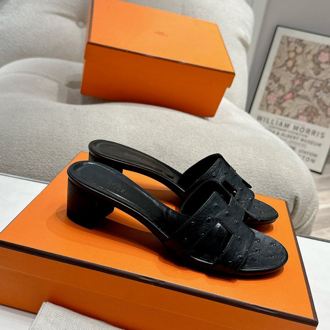 0ASIS SANDAL BLACK CALFSKIN SPECIAL