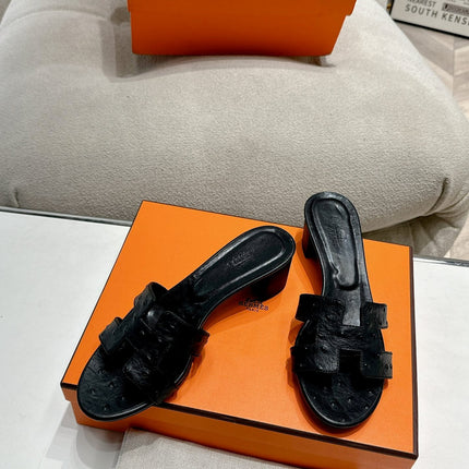 0ASIS SANDAL BLACK CALFSKIN SPECIAL