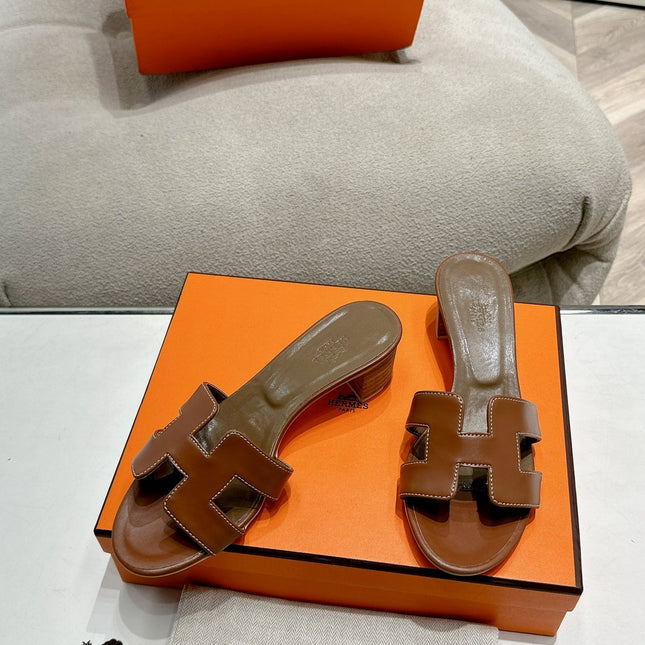 0ASIS SANDAL SEPIA CALFSKIN CLASSIC