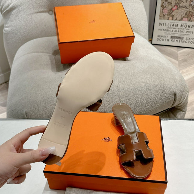 0ASIS SANDAL SEPIA CALFSKIN CLASSIC