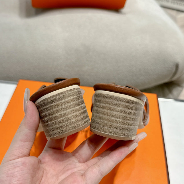 0ASIS SANDAL SEPIA CALFSKIN CLASSIC