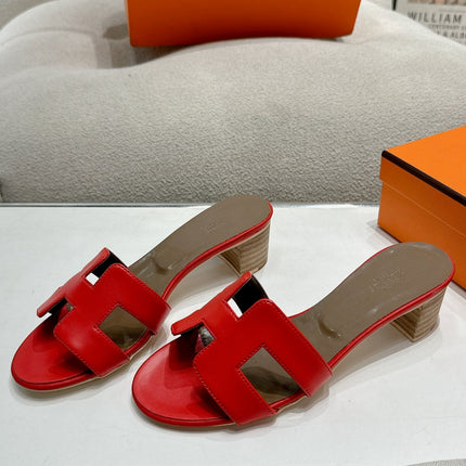 0ASIS SANDAL CRIMSON CALFSKIN CLASSIC