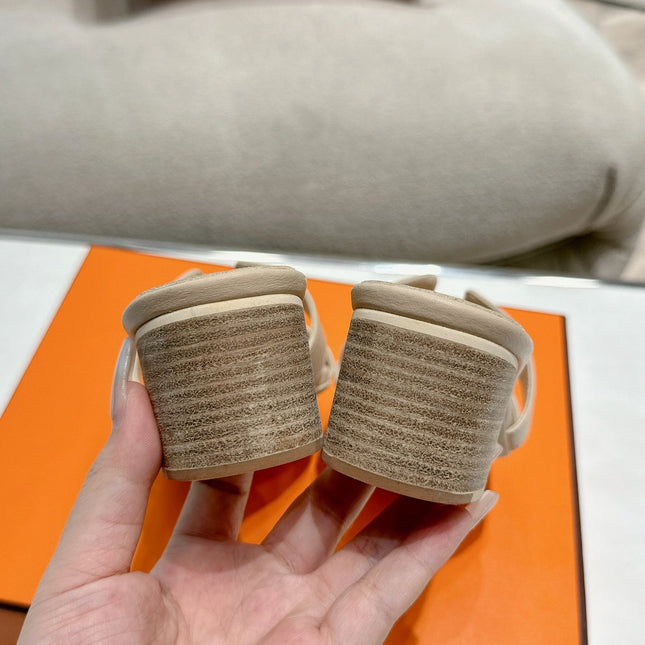 0ASIS SANDAL WHITE CREAM CALFSKIN CLASSIC