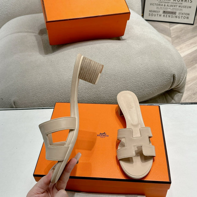 0ASIS SANDAL WHITE CREAM CALFSKIN CLASSIC