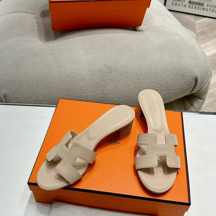 0ASIS SANDAL WHITE CREAM CALFSKIN CLASSIC