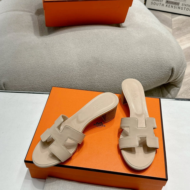 0ASIS SANDAL WHITE CREAM CALFSKIN CLASSIC