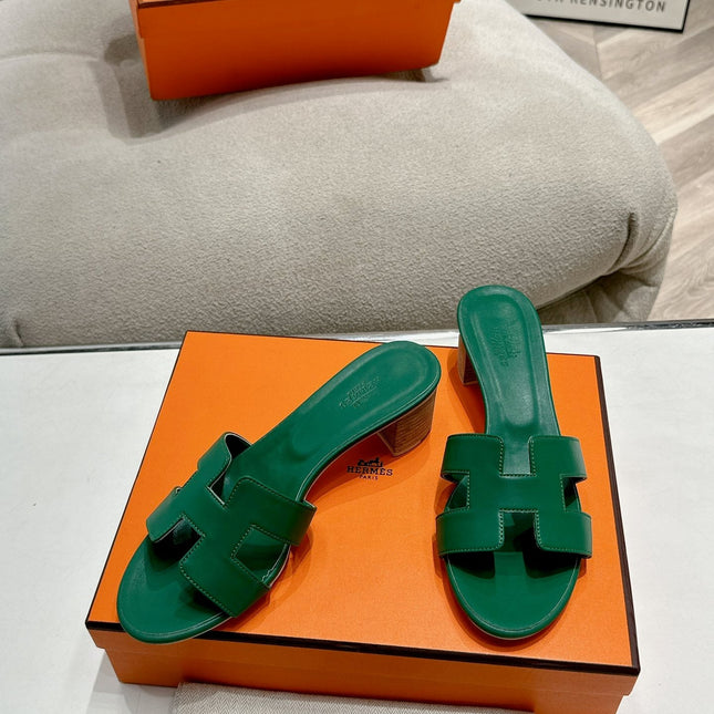 0ASIS SANDAL DARK GREEN CALFSKIN CLASSIC
