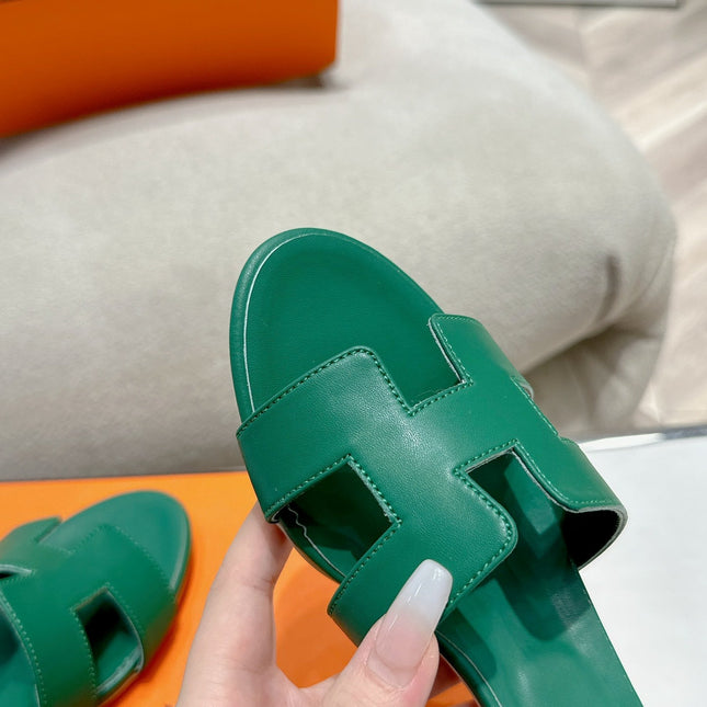 0ASIS SANDAL DARK GREEN CALFSKIN CLASSIC