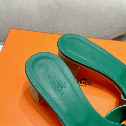 0ASIS SANDAL DARK GREEN CALFSKIN CLASSIC