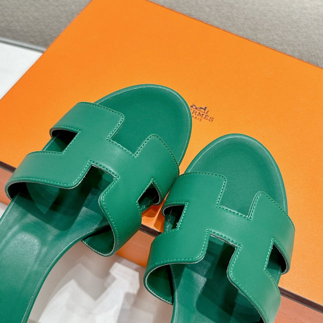 0ASIS SANDAL DARK GREEN CALFSKIN CLASSIC